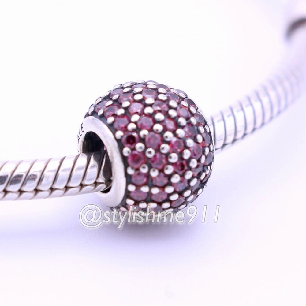 Authentic PANDORA Red Pave Lights Charm - 791051CZR